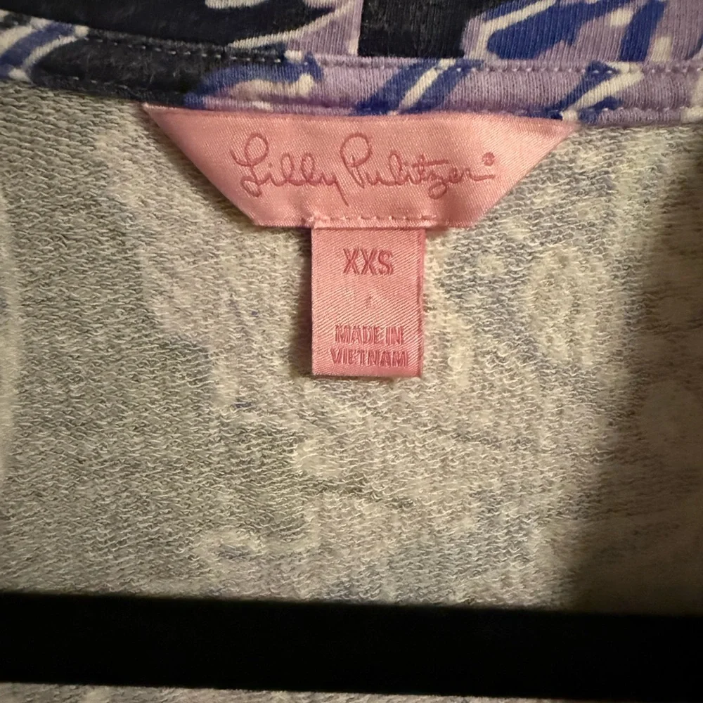 Lilly Pulitzer Blue and Purple Patterned Blouse - Picture 3 of 3